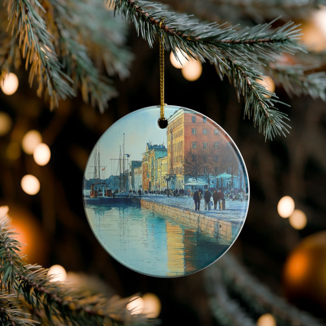 Helsinki Finland Ornament: Unique Helsinki Souvenir, Helsinki Finland Xmas Decor, and Authentic Helsinki Gift