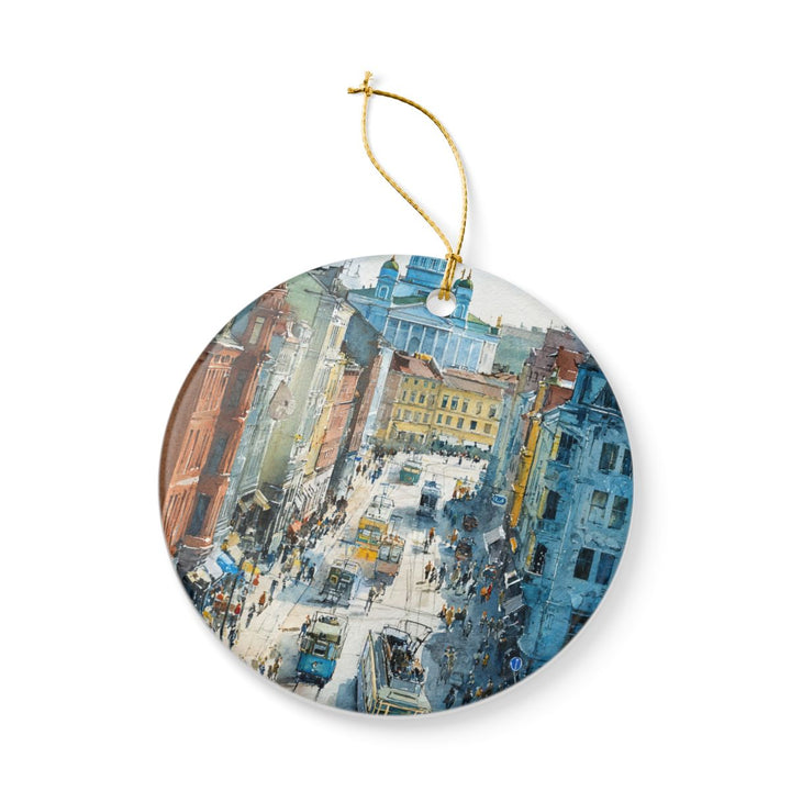 Helsinki Finland Ornament: Unique Helsinki Souvenir, Helsinki Finland Xmas Decor, and Authentic Helsinki Gift