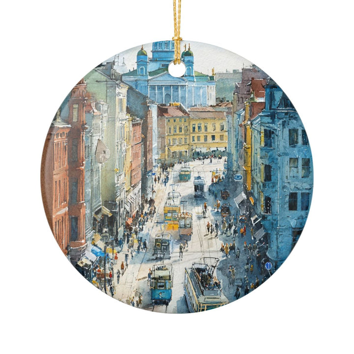 Helsinki Finland Ornament: Unique Helsinki Souvenir, Helsinki Finland Xmas Decor, and Authentic Helsinki Gift