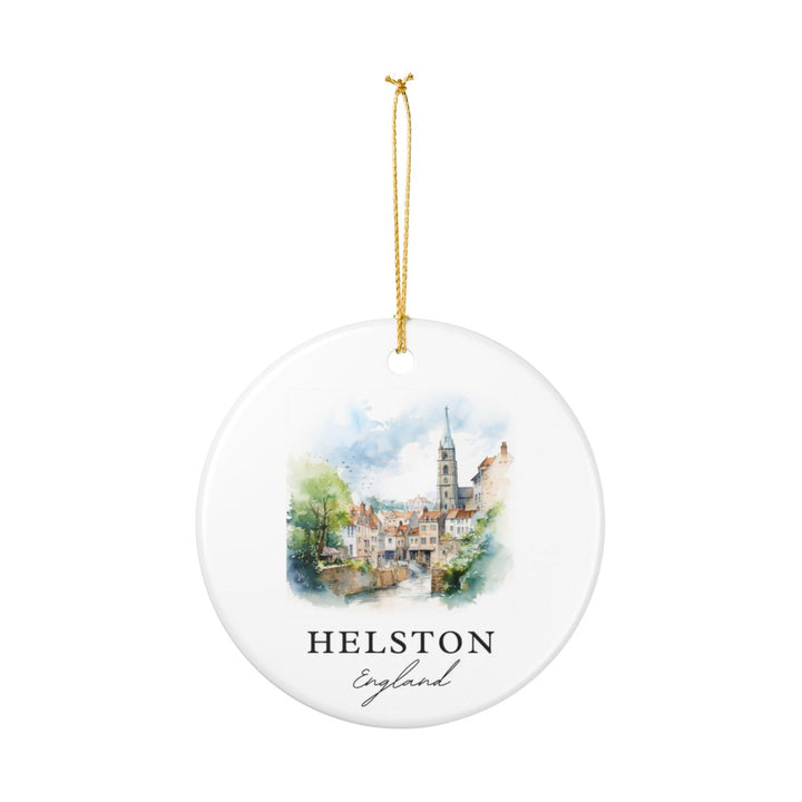 Helston England Ornament: Unique Helston Souvenir, Helston England Xmas Decor, and Authentic Helston Gift