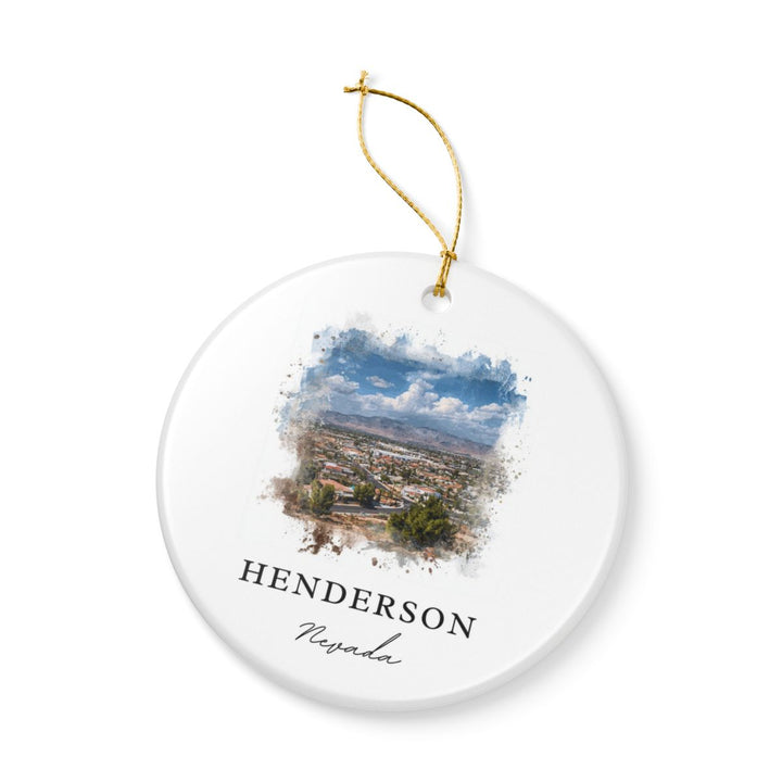 Henderson NV Ornament: Unique Henderson Souvenir, Henderson Nevada Xmas Decor, and Authentic Henderson Gift