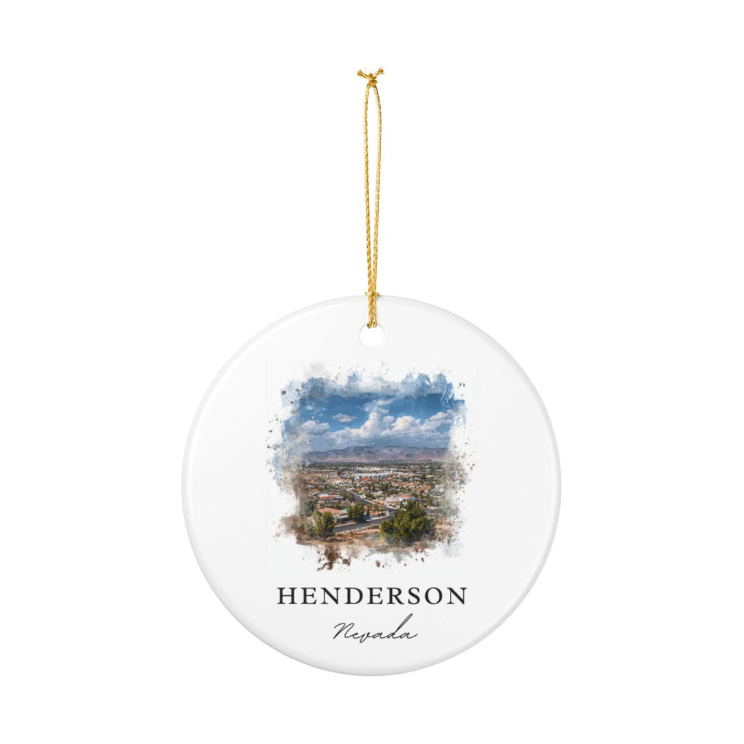 Henderson NV Ornament: Unique Henderson Souvenir, Henderson Nevada Xmas Decor, and Authentic Henderson Gift