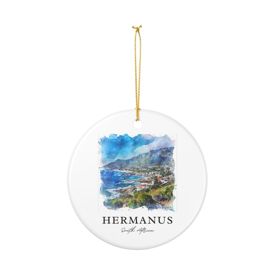 Hermanus South Africa Ornament: Unique Hermanus Souvenir, Hermanus South Africa Xmas Decor, and Authentic Hermanus Gift