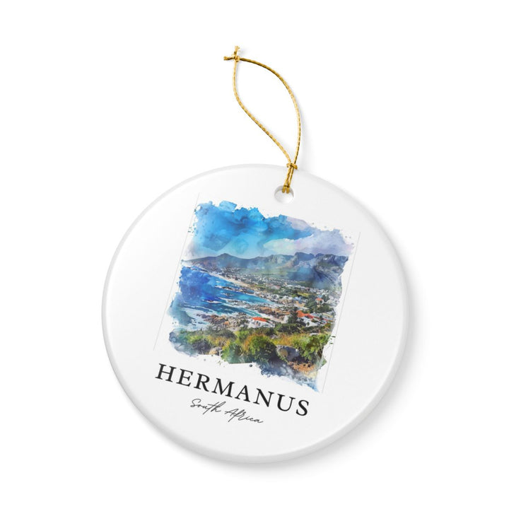Hermanus South Africa Ornament: Unique Hermanus Souvenir, Hermanus South Africa Xmas Decor, and Authentic Hermanus Gift