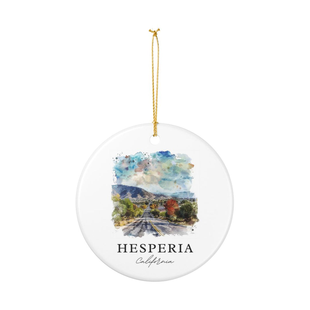 Hesperia California Ornament: Unique Hesperia Souvenir, Hesperia California Xmas Decor, and Authentic Hesperia Gift