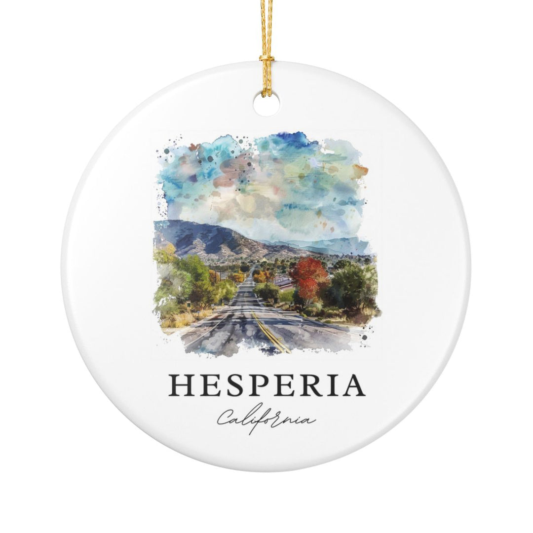 Hesperia California Ornament: Unique Hesperia Souvenir, Hesperia California Xmas Decor, and Authentic Hesperia Gift