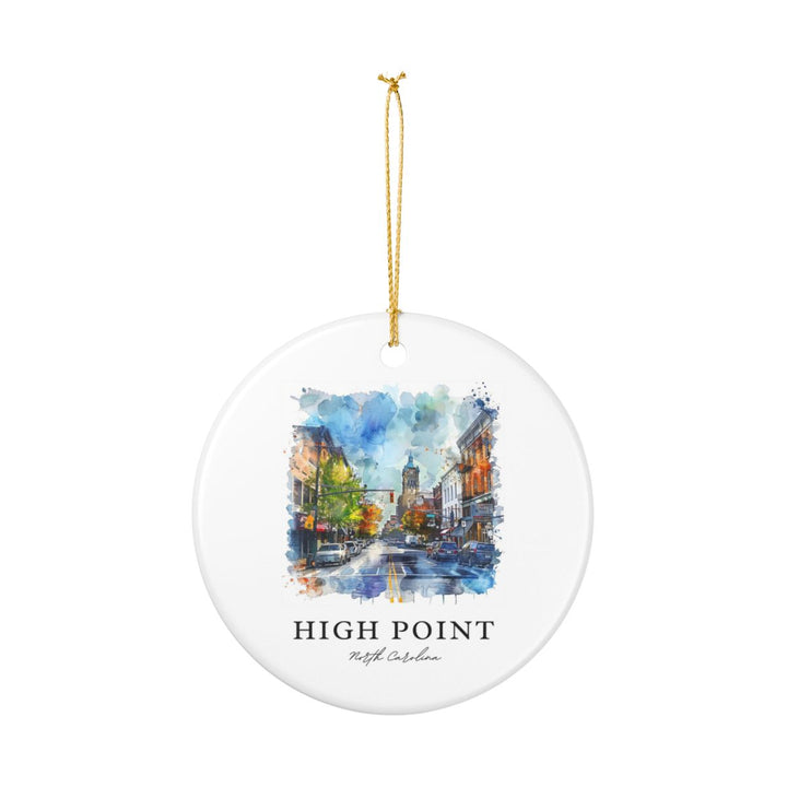 High Point North Carolina Ornament: Unique High Point Souvenir, High Point North Carolina Xmas Decor, and Authentic High Point Gift