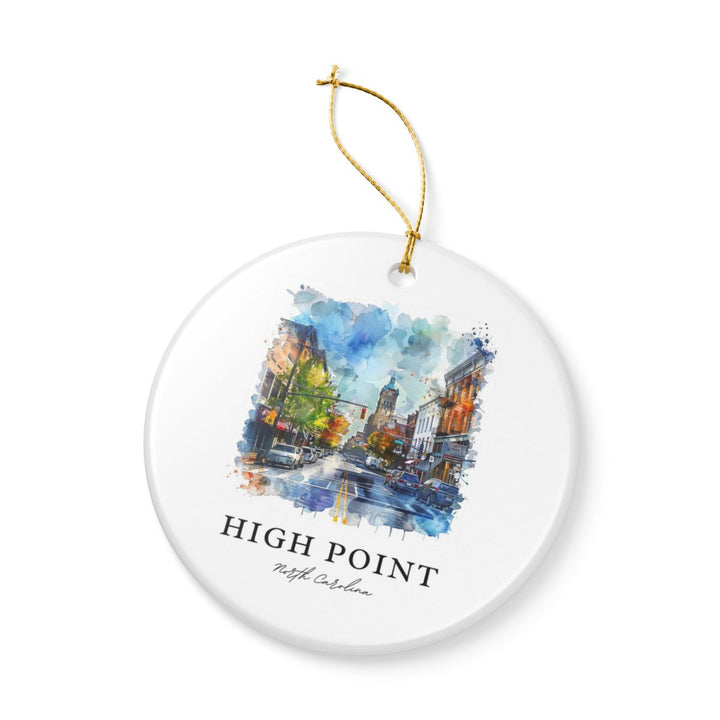 High Point North Carolina Ornament: Unique High Point Souvenir, High Point North Carolina Xmas Decor, and Authentic High Point Gift