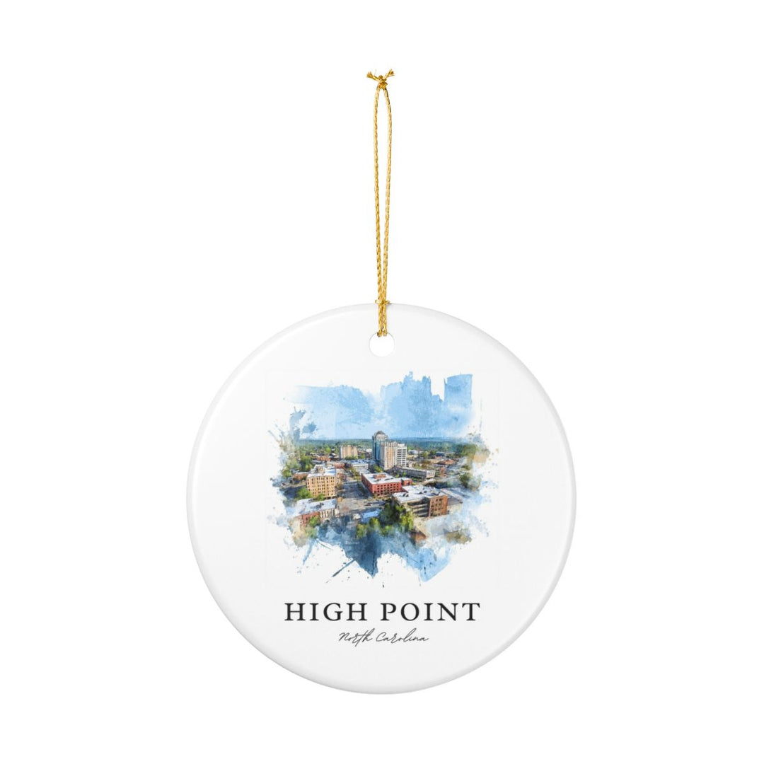High Point North Carolina Ornament: Unique High Point Souvenir, High Point North Carolina Xmas Decor, and Authentic High Point Gift