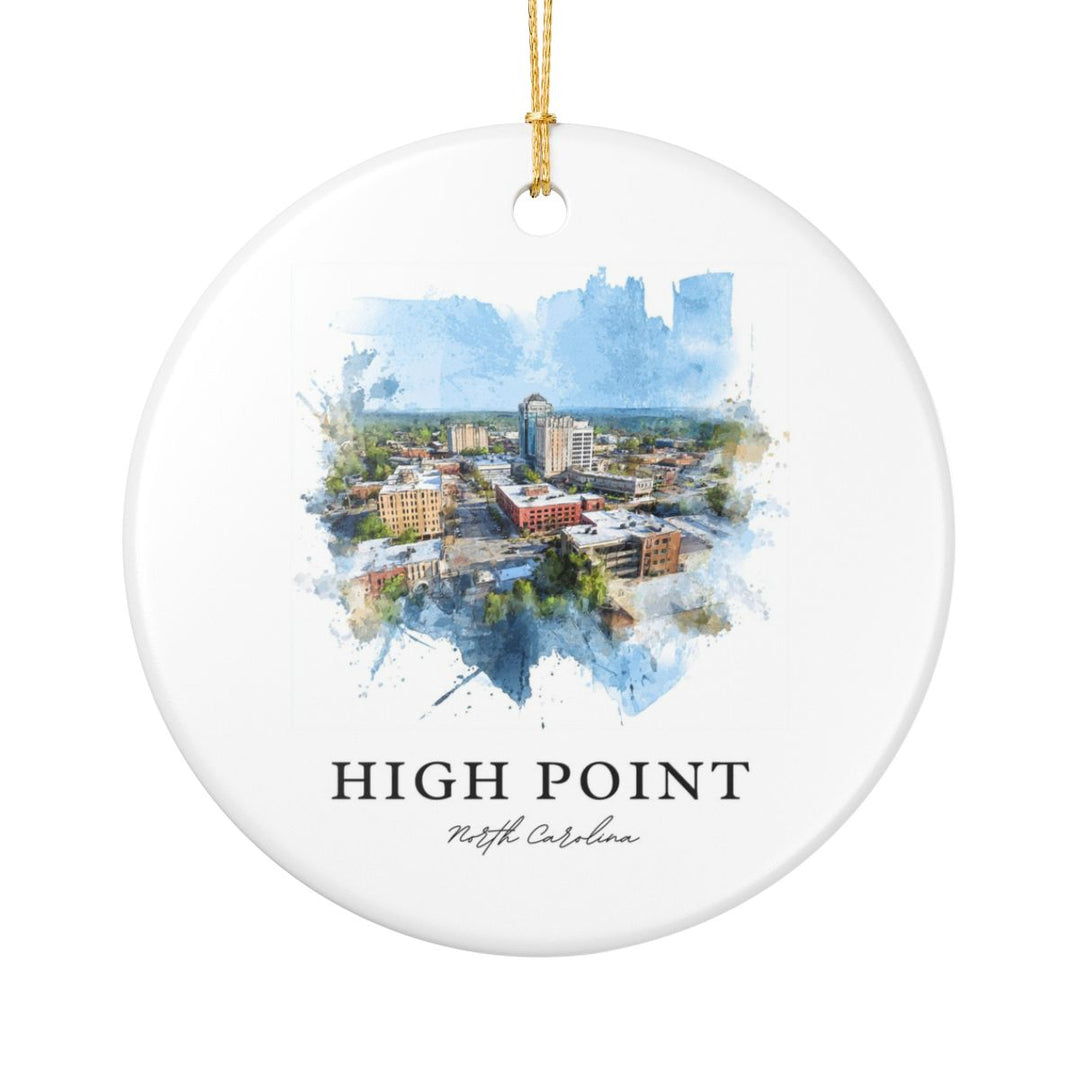 High Point North Carolina Ornament: Unique High Point Souvenir, High Point North Carolina Xmas Decor, and Authentic High Point Gift