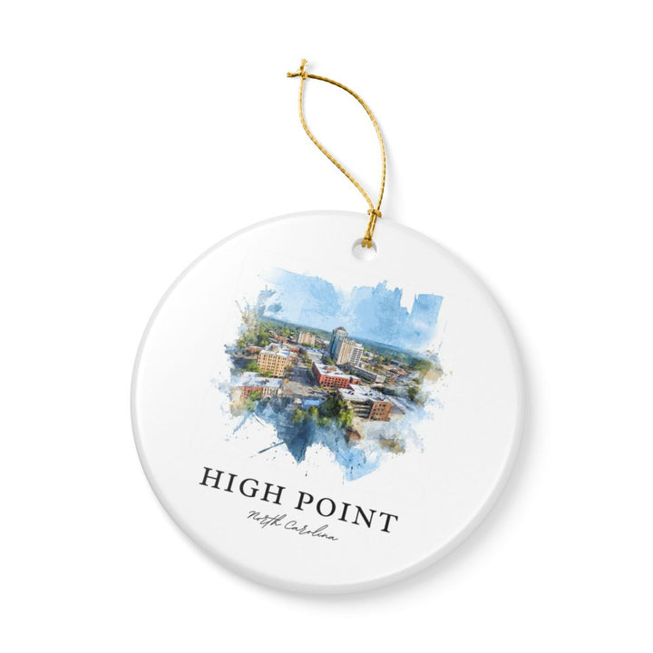 High Point North Carolina Ornament: Unique High Point Souvenir, High Point North Carolina Xmas Decor, and Authentic High Point Gift
