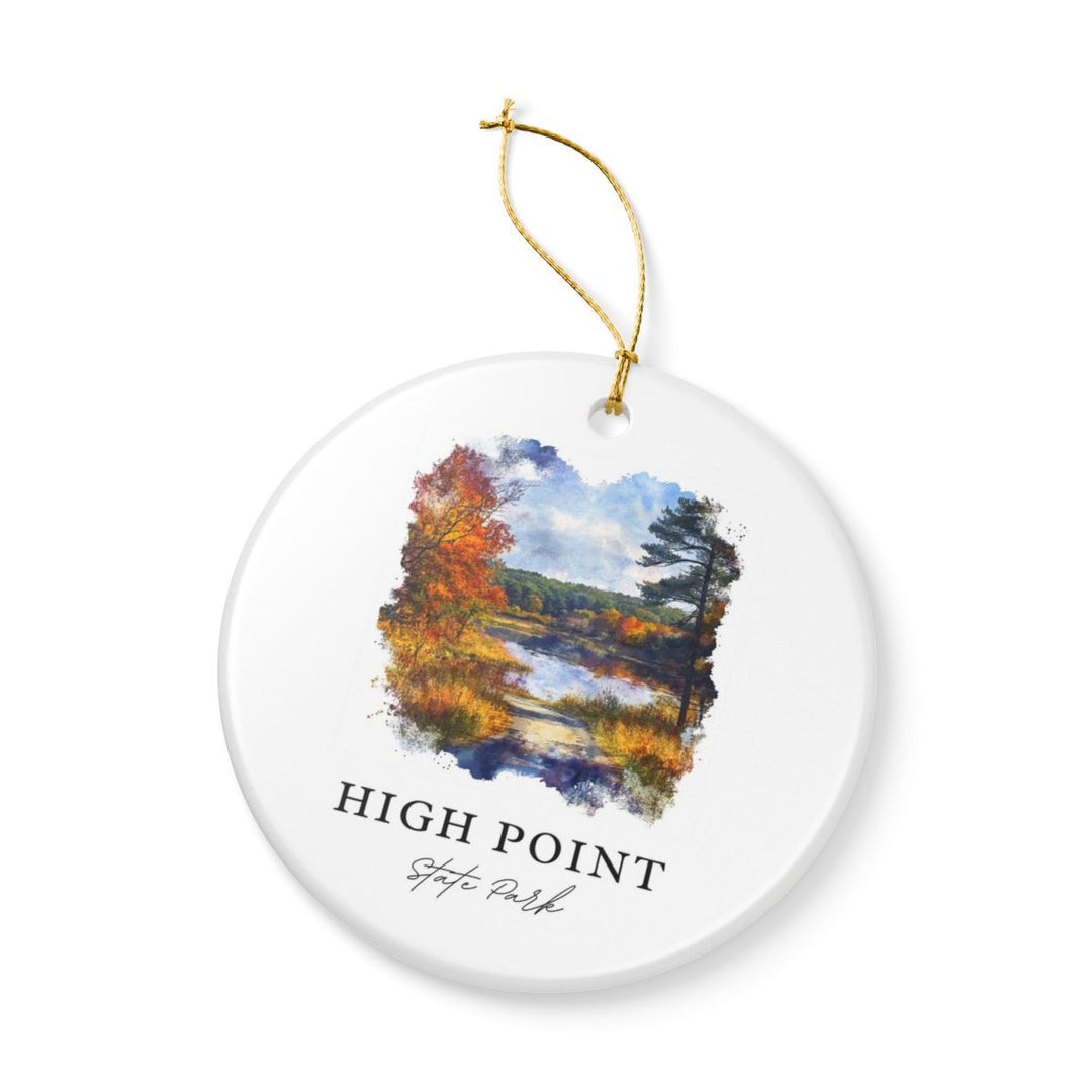High Point State Park USA Ornament: Unique High Point State Park Souvenir, High Point State Park USA Xmas Decor, and Authentic High Point State Park Gift