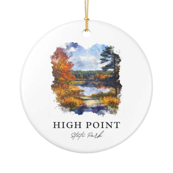 High Point State Park USA Ornament: Unique High Point State Park Souvenir, High Point State Park USA Xmas Decor, and Authentic High Point State Park Gift
