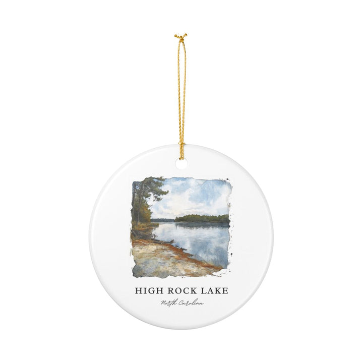High Rock Lake North Carolina Ornament: Unique High Rock Lake Souvenir, High Rock Lake North Carolina Xmas Decor, and Authentic High Rock Lake Gift