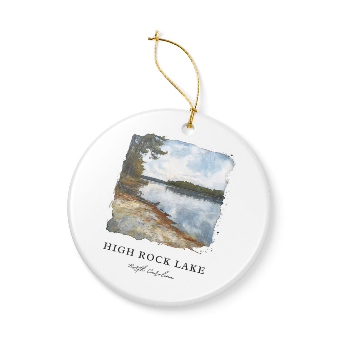 High Rock Lake North Carolina Ornament: Unique High Rock Lake Souvenir, High Rock Lake North Carolina Xmas Decor, and Authentic High Rock Lake Gift