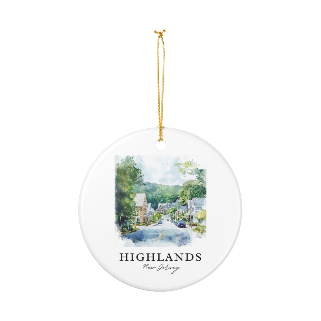 Highlands New Jersey Ornament: Unique Highlands Souvenir, Highlands New Jersey Xmas Decor, and Authentic Highlands Gift