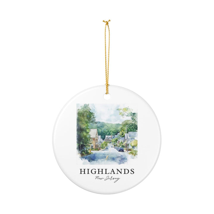 Highlands New Jersey Ornament: Unique Highlands Souvenir, Highlands New Jersey Xmas Decor, and Authentic Highlands Gift