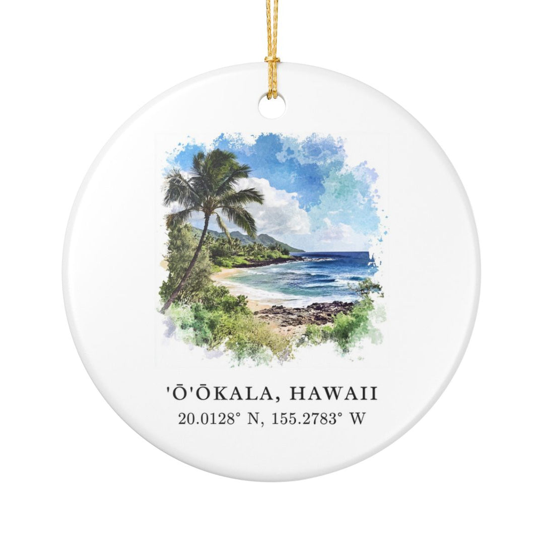 Hilo Hawaii Ornament: Unique Hilo Souvenir, Hilo Hawaii Xmas Decor, and Authentic Hilo Gift