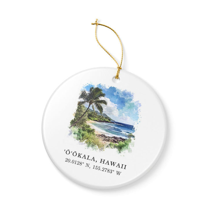 Hilo Hawaii Ornament: Unique Hilo Souvenir, Hilo Hawaii Xmas Decor, and Authentic Hilo Gift