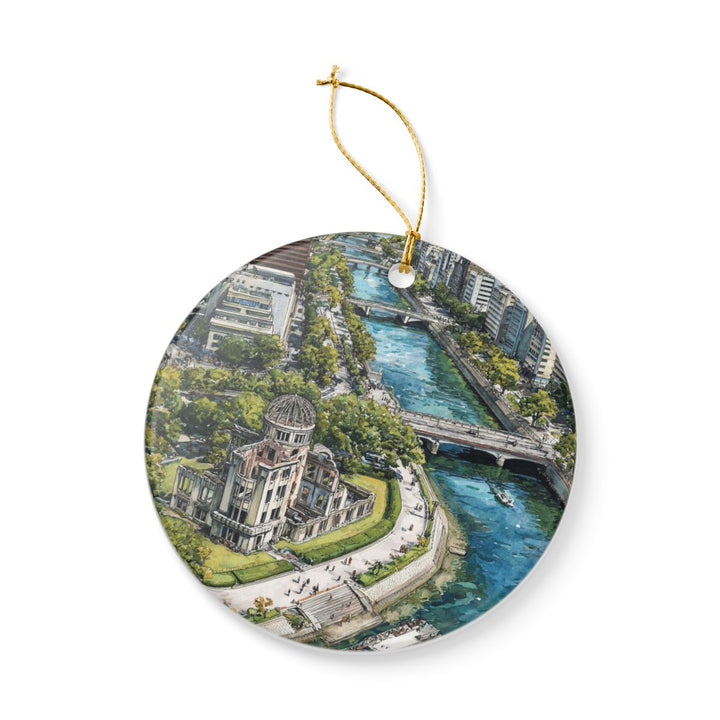 Hiroshima Japan Ornament: Unique Hiroshima Japan Souvenir, Hiroshima Japan Xmas Decor, and Authentic Hiroshima Japan Gift