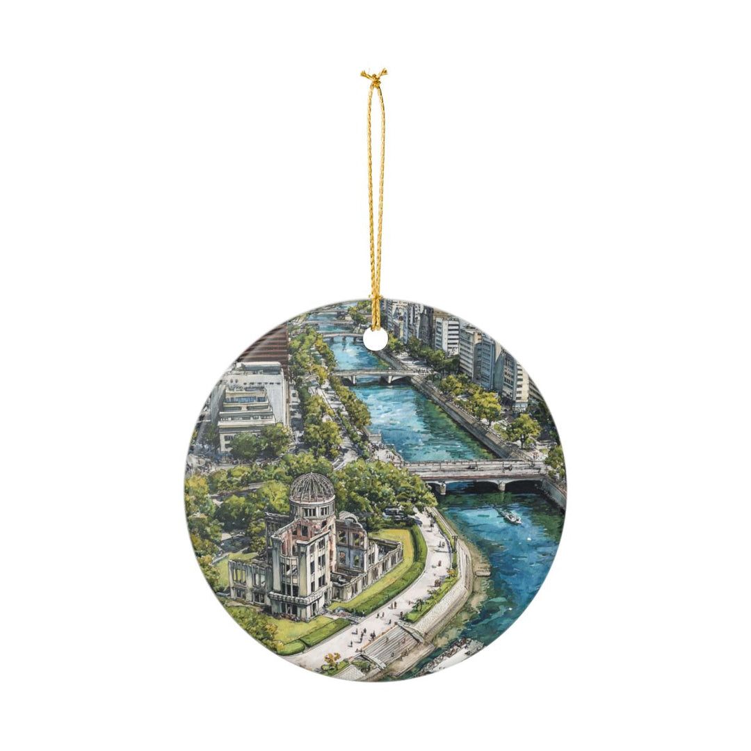 Hiroshima Japan Ornament: Unique Hiroshima Japan Souvenir, Hiroshima Japan Xmas Decor, and Authentic Hiroshima Japan Gift