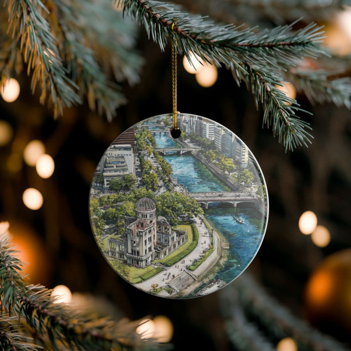 Hiroshima Japan Ornament: Unique Hiroshima Japan Souvenir, Hiroshima Japan Xmas Decor, and Authentic Hiroshima Japan Gift