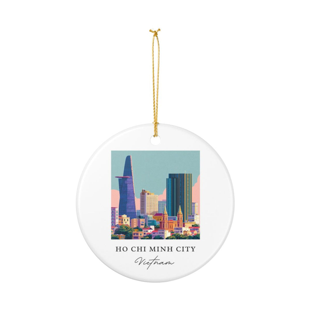 Ho Chi Minh City Ornament: Unique Ho Chi Minh City Souvenir, Ho Chi Minh City Xmas Decor, and Authentic Ho Chi Minh City Gift