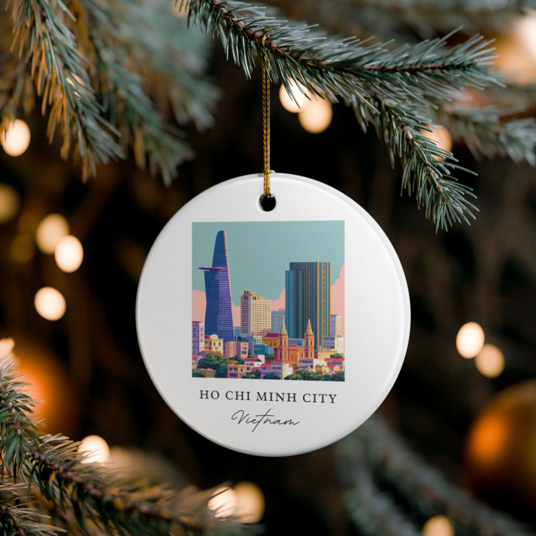 Ho Chi Minh City Ornament: Unique Ho Chi Minh City Souvenir, Ho Chi Minh City Xmas Decor, and Authentic Ho Chi Minh City Gift