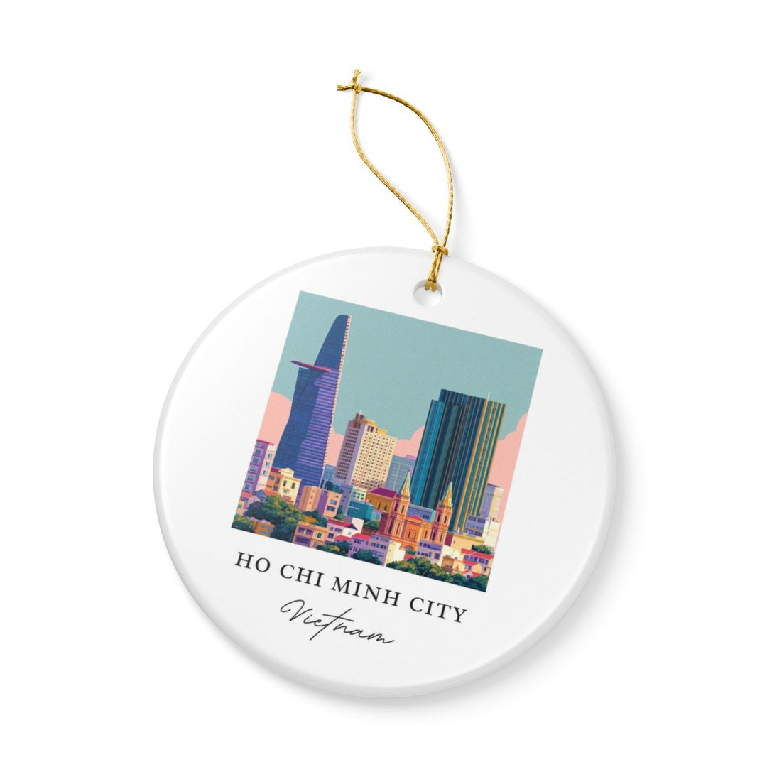Ho Chi Minh City Ornament: Unique Ho Chi Minh City Souvenir, Ho Chi Minh City Xmas Decor, and Authentic Ho Chi Minh City Gift