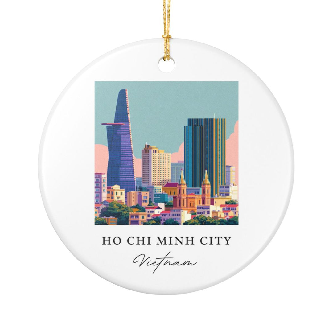 Ho Chi Minh City Ornament: Unique Ho Chi Minh City Souvenir, Ho Chi Minh City Xmas Decor, and Authentic Ho Chi Minh City Gift