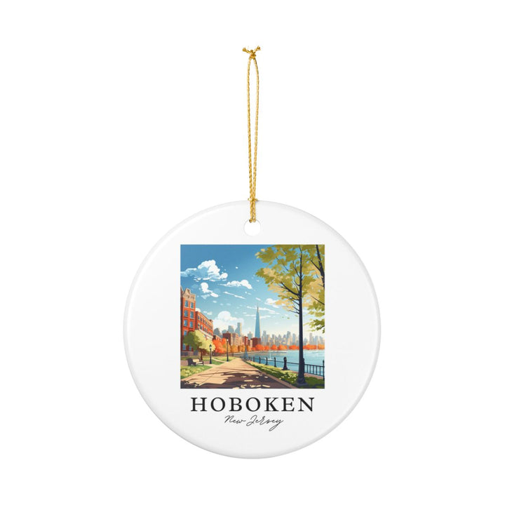 Hoboken New Jersey USA Ornament: Unique Hoboken Souvenir, Hoboken New Jersey Xmas Decor, and Authentic Hoboken Gift