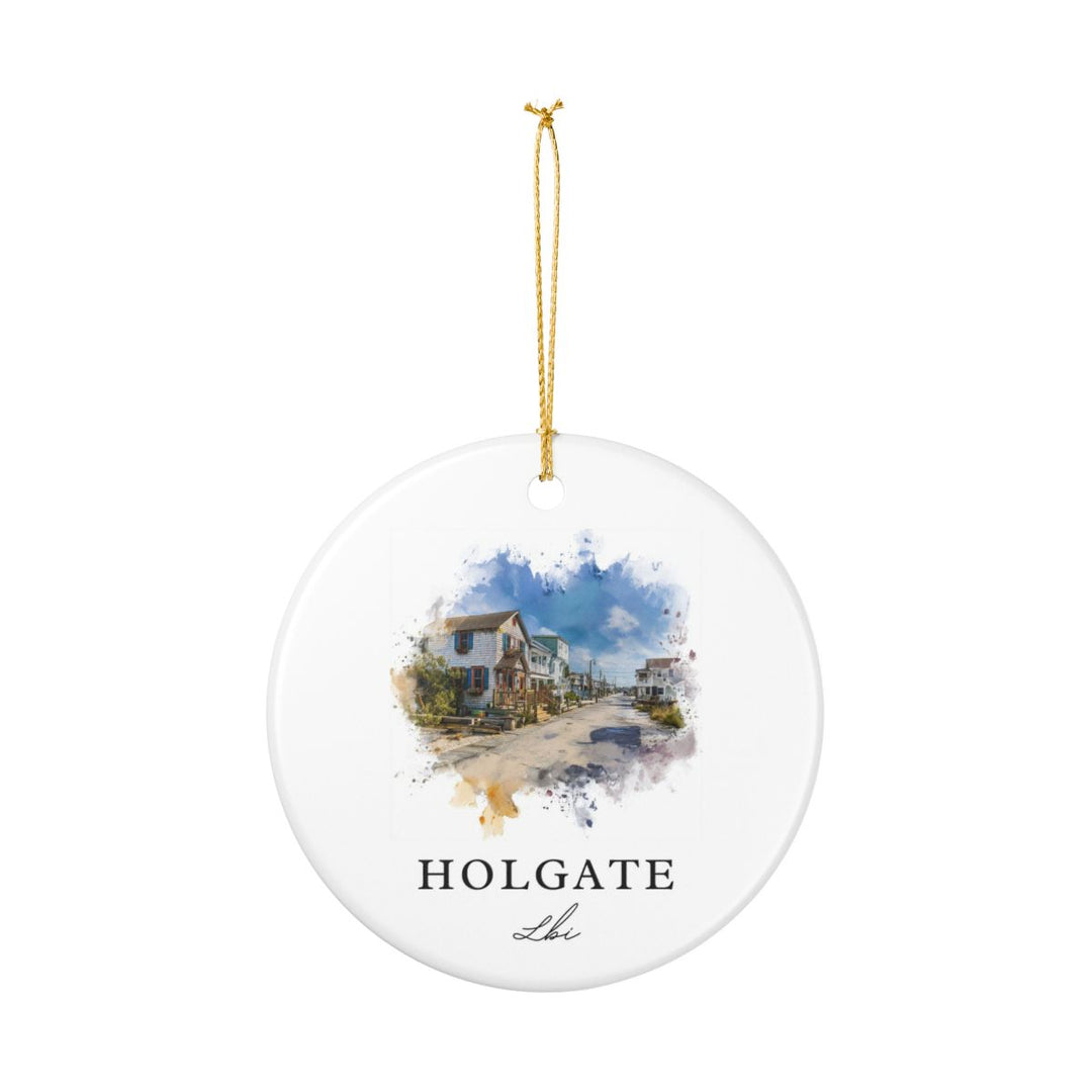 Holgate Lbi New Jersey Ornament: Unique Holgate Lbi Souvenir, Holgate Lbi New Jersey Xmas Decor, and Authentic Holgate Lbi Gift