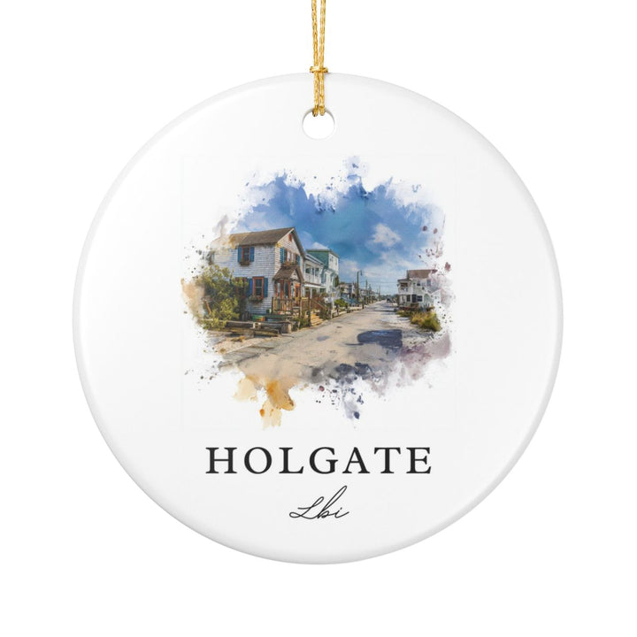 Holgate Lbi New Jersey Ornament: Unique Holgate Lbi Souvenir, Holgate Lbi New Jersey Xmas Decor, and Authentic Holgate Lbi Gift