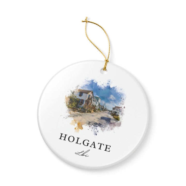 Holgate Lbi New Jersey Ornament: Unique Holgate Lbi Souvenir, Holgate Lbi New Jersey Xmas Decor, and Authentic Holgate Lbi Gift