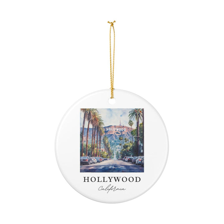 Hollywood California Ornament: Unique Hollywood Souvenir, Hollywood California Xmas Decor, and Authentic Hollywood Gift