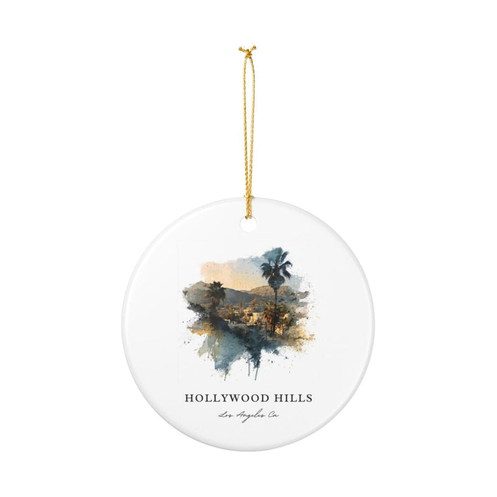 Hollywood Hills los Angeles CA Ornament: Unique Hollywood Hills los Angeles Souvenir, Hollywood Hills los Angeles California Xmas Decor, and Authentic Hollywood Hills los Angeles Gift