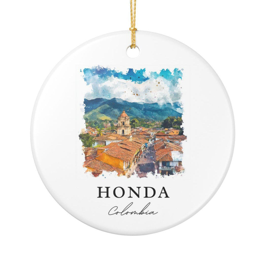 Honda Colombia Ornament: Unique Honda Souvenir, Honda Colombia Xmas Decor, and Authentic Honda Gift