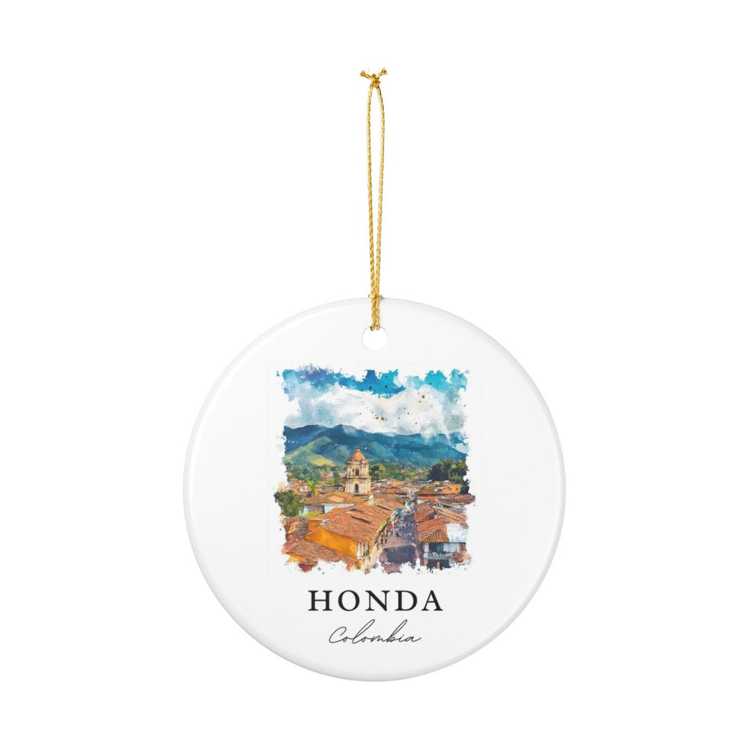 Honda Colombia Ornament: Unique Honda Souvenir, Honda Colombia Xmas Decor, and Authentic Honda Gift