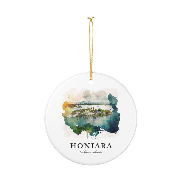 Honiara Solomon Islands Ornament: Unique Honiara Solomon Islands Souvenir, Honiara Solomon Islands Xmas Decor, and Authentic Honiara Solomon Islands Gift