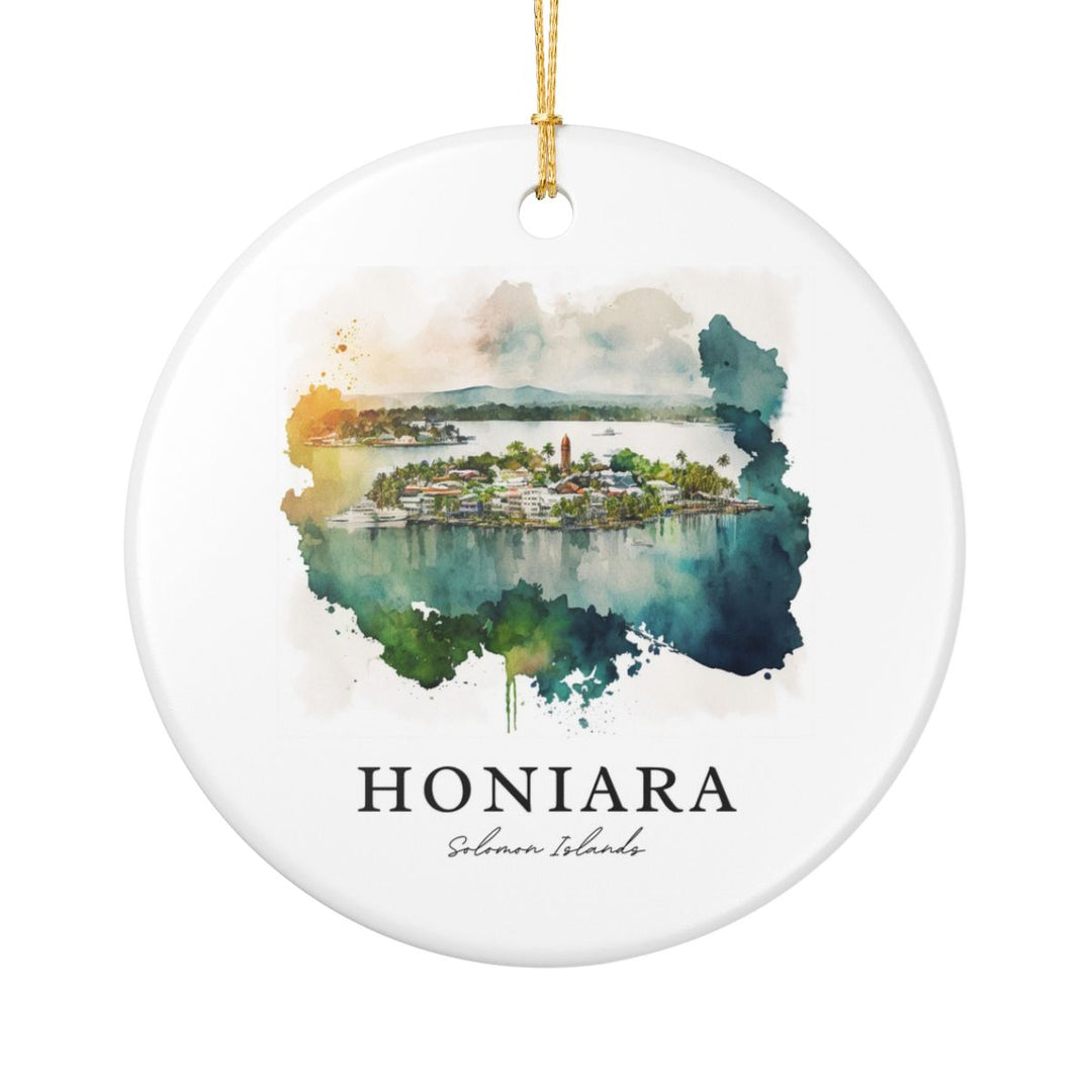 Honiara Solomon Islands Ornament: Unique Honiara Solomon Islands Souvenir, Honiara Solomon Islands Xmas Decor, and Authentic Honiara Solomon Islands Gift