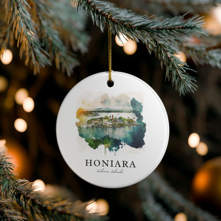 Honiara Solomon Islands Ornament: Unique Honiara Solomon Islands Souvenir, Honiara Solomon Islands Xmas Decor, and Authentic Honiara Solomon Islands Gift