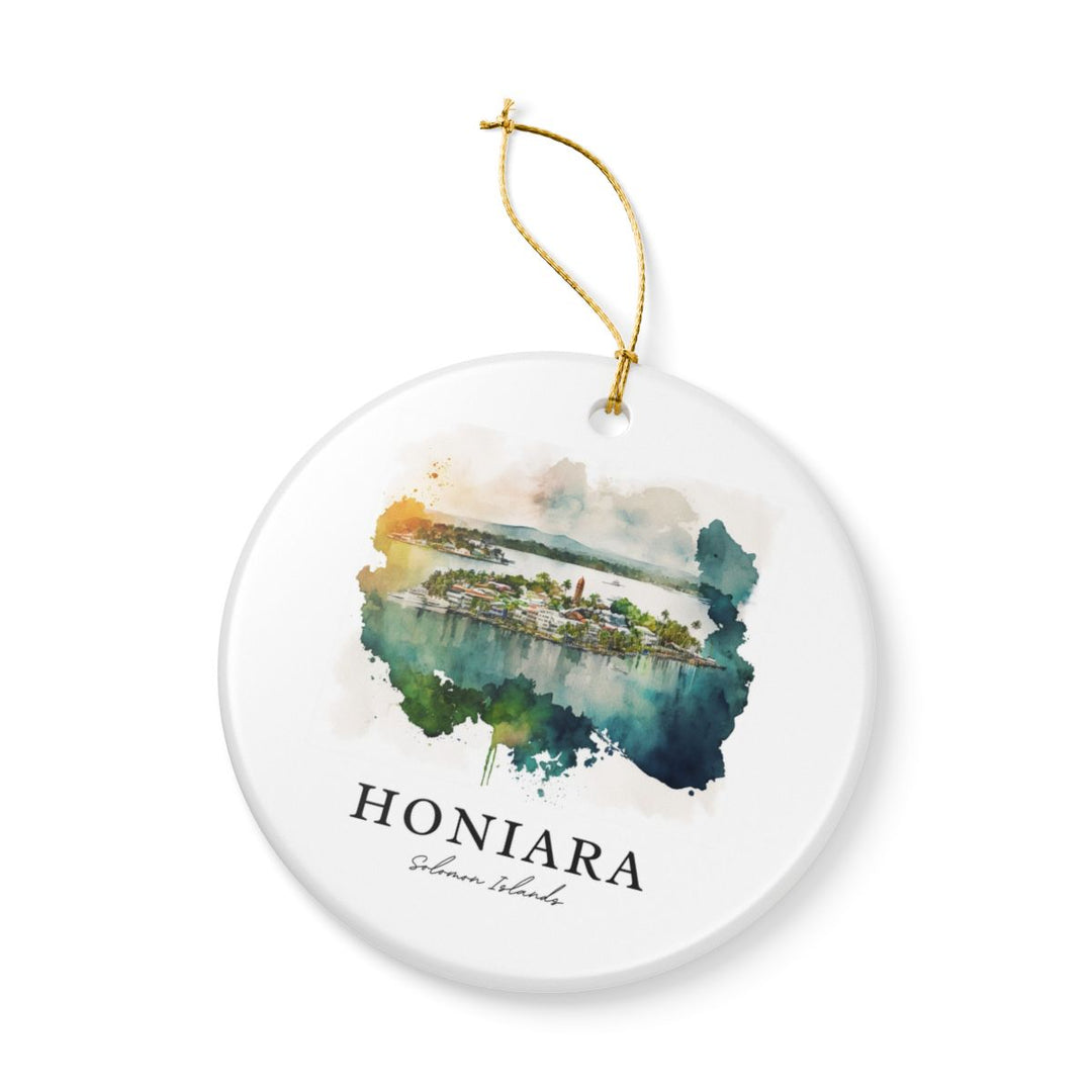 Honiara Solomon Islands Ornament: Unique Honiara Solomon Islands Souvenir, Honiara Solomon Islands Xmas Decor, and Authentic Honiara Solomon Islands Gift