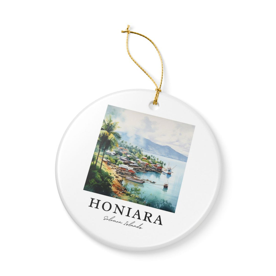 Honiara Solomon Islands Ornament: Unique Honiara Solomon Islands Souvenir, Honiara Solomon Islands Xmas Decor, and Authentic Honiara Solomon Islands Gift