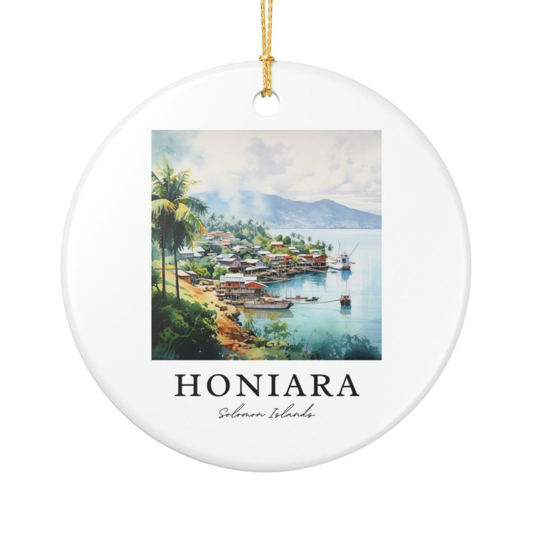 Honiara Solomon Islands Ornament: Unique Honiara Solomon Islands Souvenir, Honiara Solomon Islands Xmas Decor, and Authentic Honiara Solomon Islands Gift