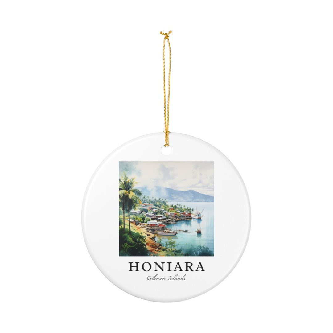 Honiara Solomon Islands Ornament: Unique Honiara Solomon Islands Souvenir, Honiara Solomon Islands Xmas Decor, and Authentic Honiara Solomon Islands Gift