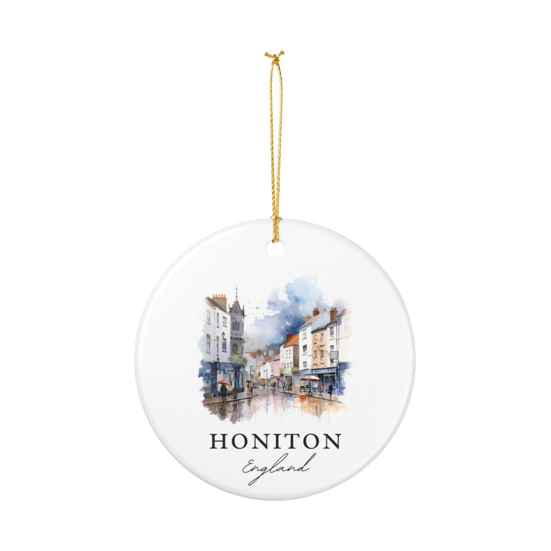 Honiton England Ornament: Unique Honiton Souvenir, Honiton England Xmas Decor, and Authentic Honiton Gift