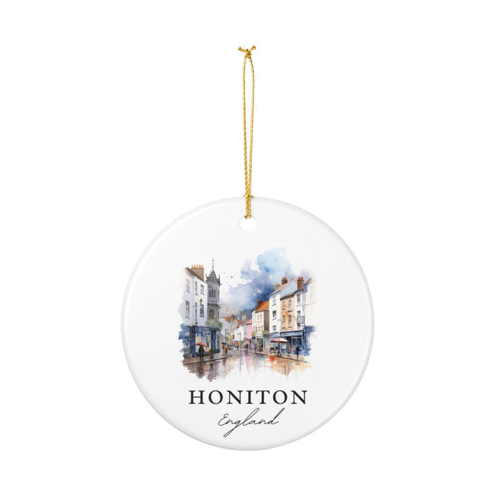 Honiton England Ornament: Unique Honiton Souvenir, Honiton England Xmas Decor, and Authentic Honiton Gift