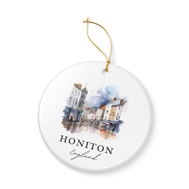 Honiton England Ornament: Unique Honiton Souvenir, Honiton England Xmas Decor, and Authentic Honiton Gift