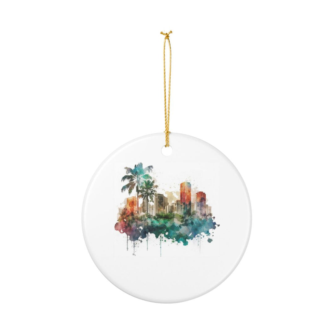 Honolulu Hawaii Ornament: Unique Honolulu Souvenir, Honolulu Hawaii Xmas Decor, and Authentic Honolulu Gift