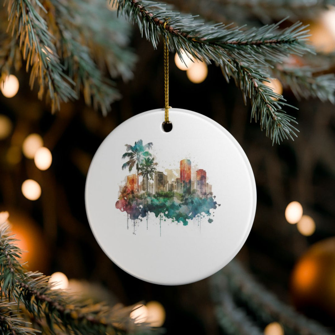 Honolulu Hawaii Ornament: Unique Honolulu Souvenir, Honolulu Hawaii Xmas Decor, and Authentic Honolulu Gift